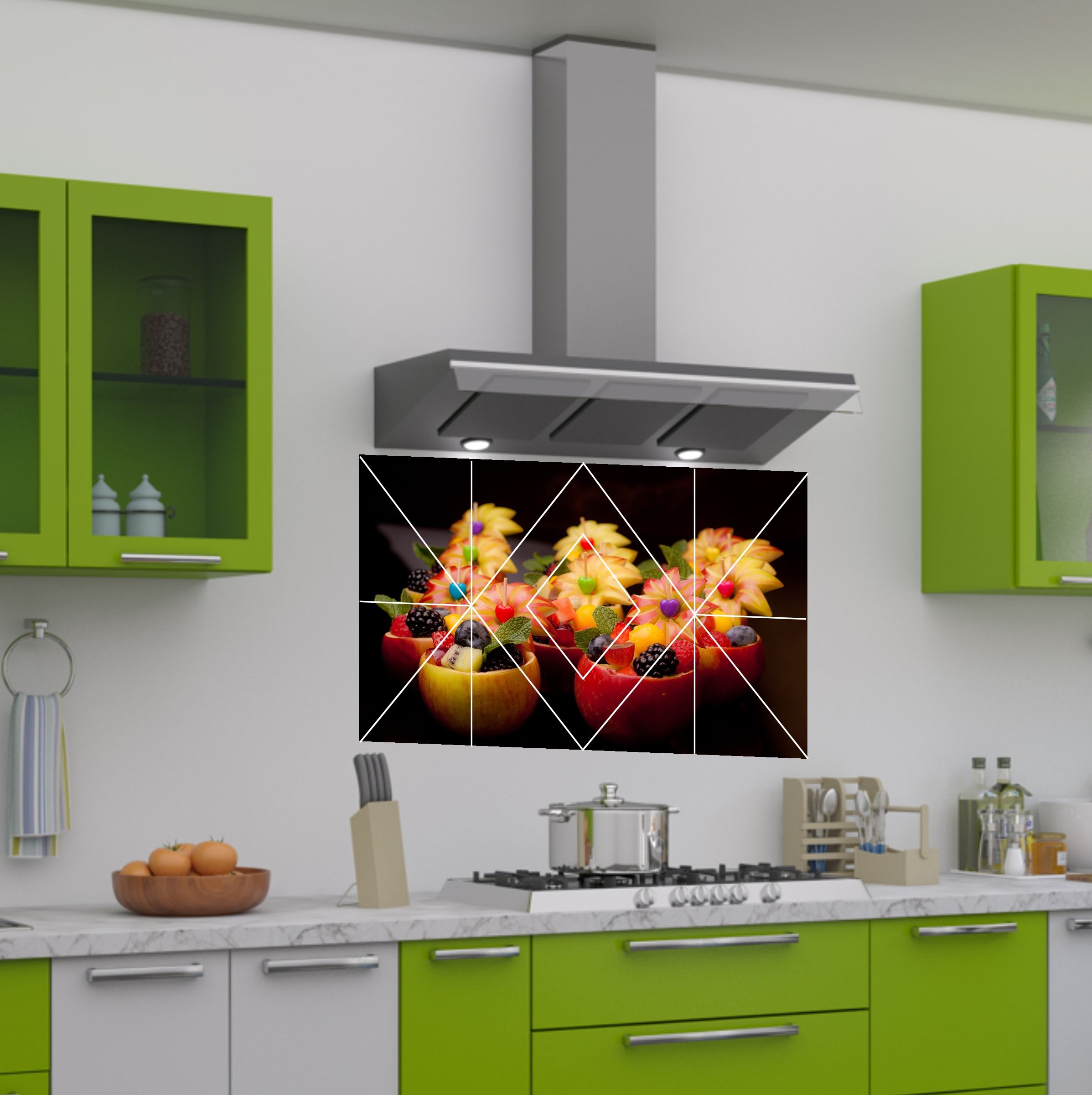 Creatick Studio Waterproof Kitchen Wallpaper/Wall Sticker Fruit