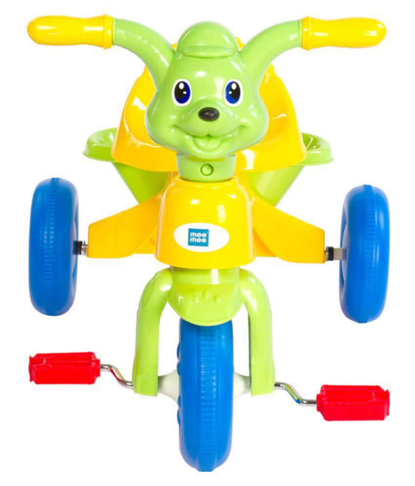     			Mee Mee Tricycle With Rear Basket - Yellow