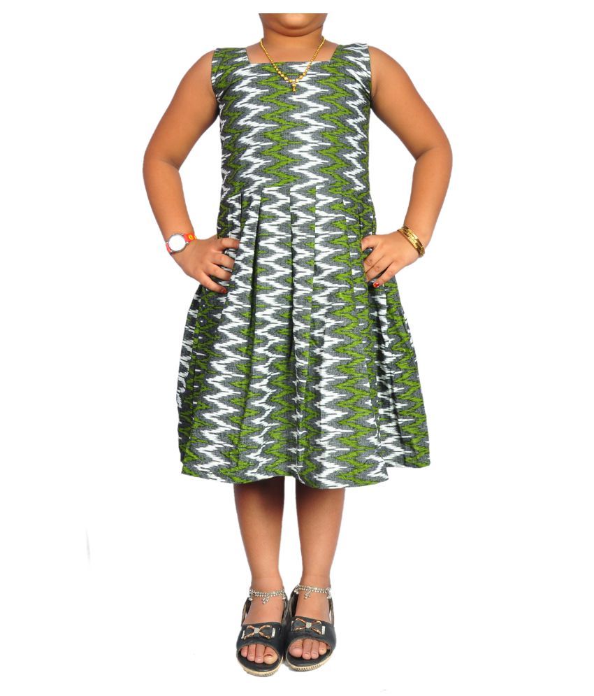 pochampally cotton long frocks