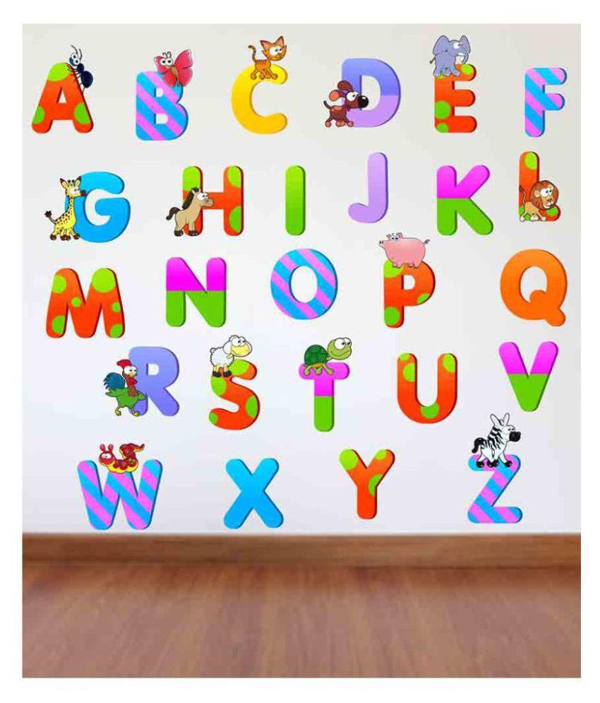 Stickme Alphabets For Kids Wall Sticker Sm 077 Alphabet Sticker 100 X 100 Cms Buy Stickme Alphabets For Kids Wall Sticker Sm 077 Alphabet Sticker 100 X 100 Cms Online At Best Prices In India On Snapdeal