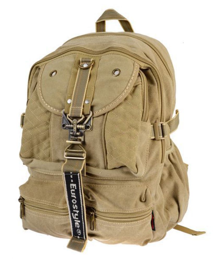 Eurostyle Khaki Backpack - Buy Eurostyle Khaki Backpack Online at Low ...