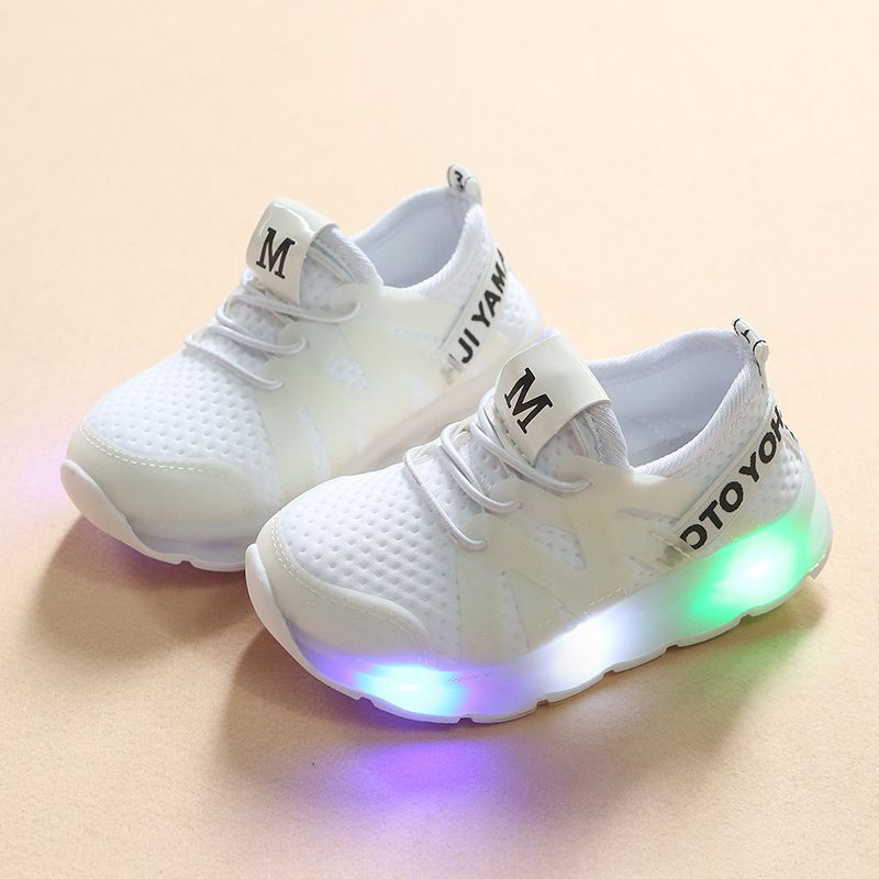 Boy flashing shoes LED sports light 
