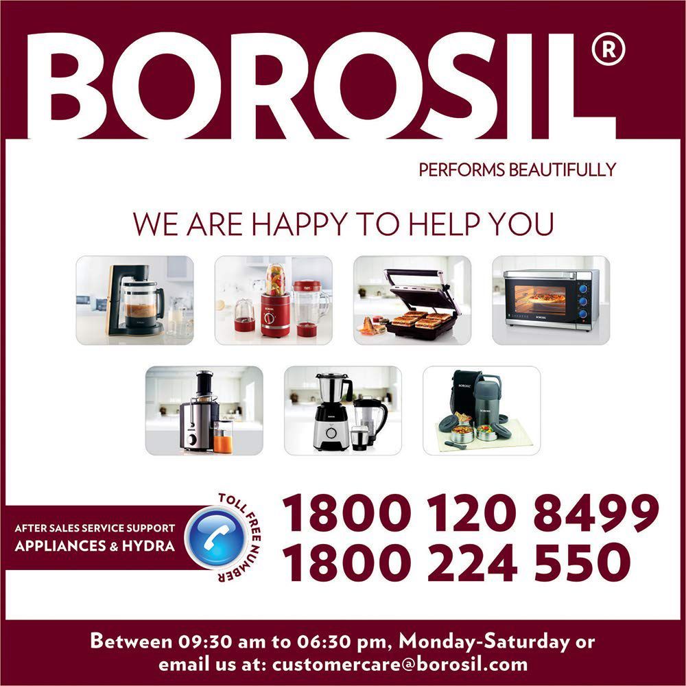 Borosil BGRILLSS23 2000 Watts Toaster & Griller Price In India - Buy ...