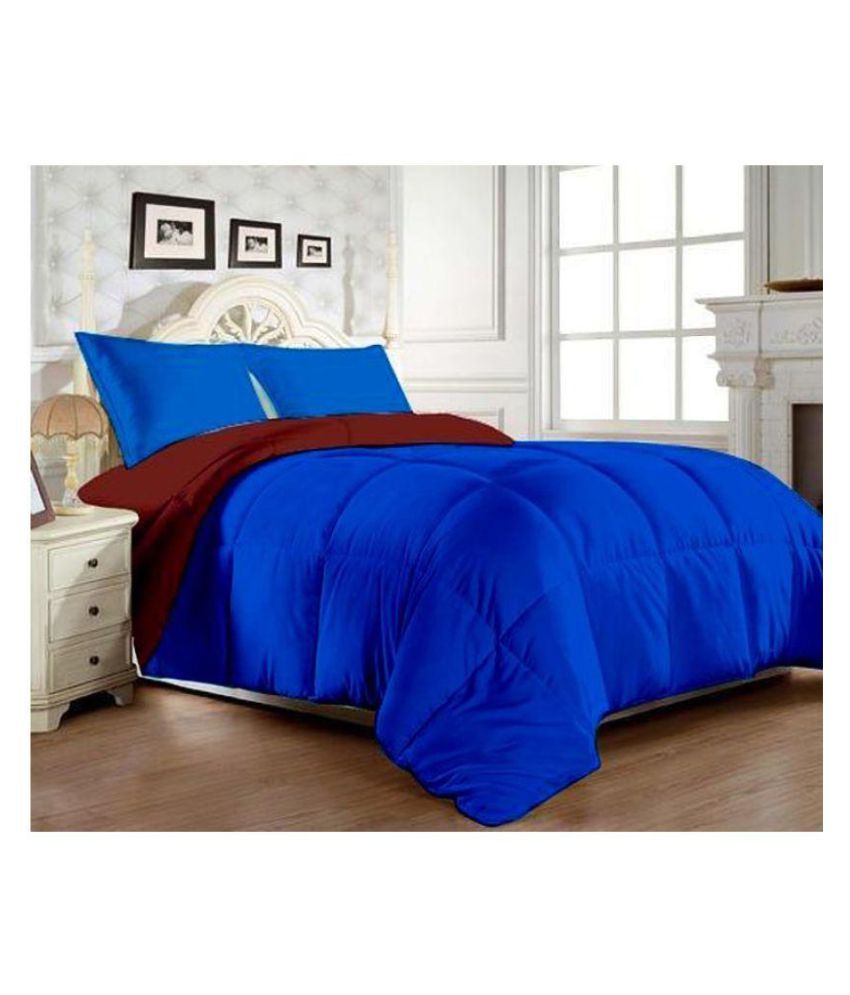 Jindal Double Cotton Blue Plain Duvet Cover Buy Jindal Double