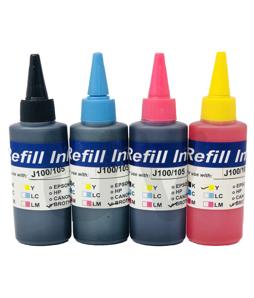 UV BR REFIL INK B GRADE Multicolor Pack Of 4 Ink Bottle For FOR BR ...