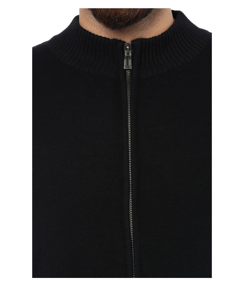 Mufti Black Stand Collar Sweater Buy Mufti Black Stand Collar Sweater