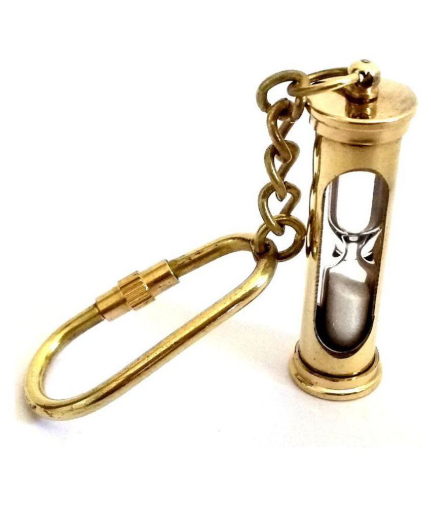 Antique Nautical Brass Sand Timer Hourglass Keychain Buy Online at