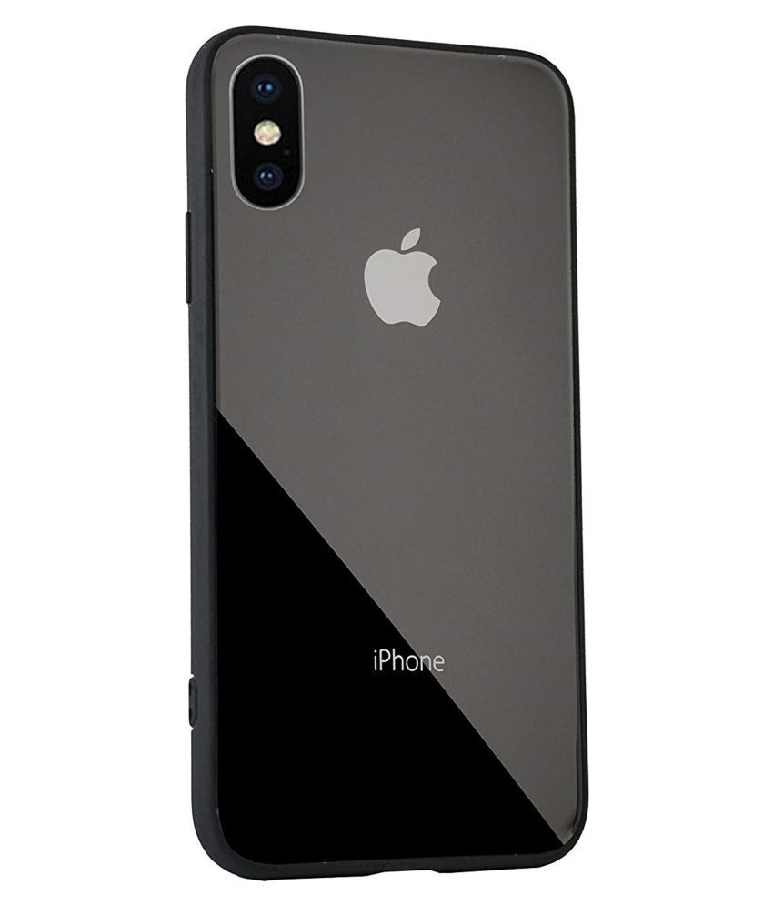 tvetydigheden is i tilfælde af Apple iPhone X Glass Cover Aarnik - Black 360 Degree Protection - Plain  Back Covers Online at Low Prices | Snapdeal India