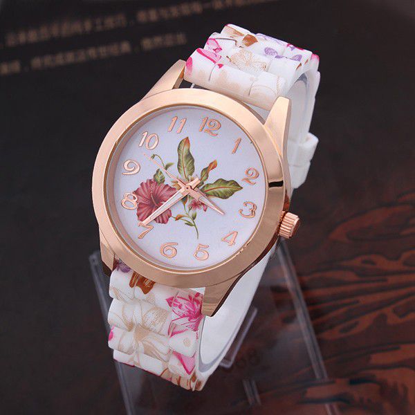     			Renaissance Traders Silicon Round Womens Watch