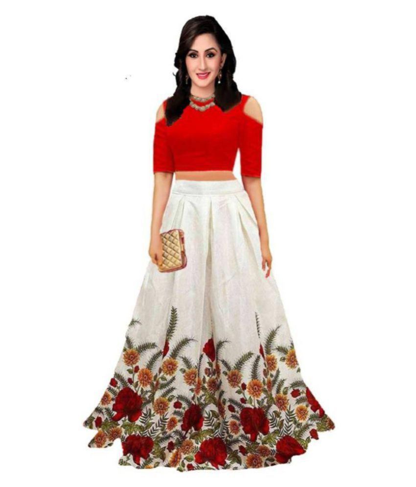 white chaniya choli