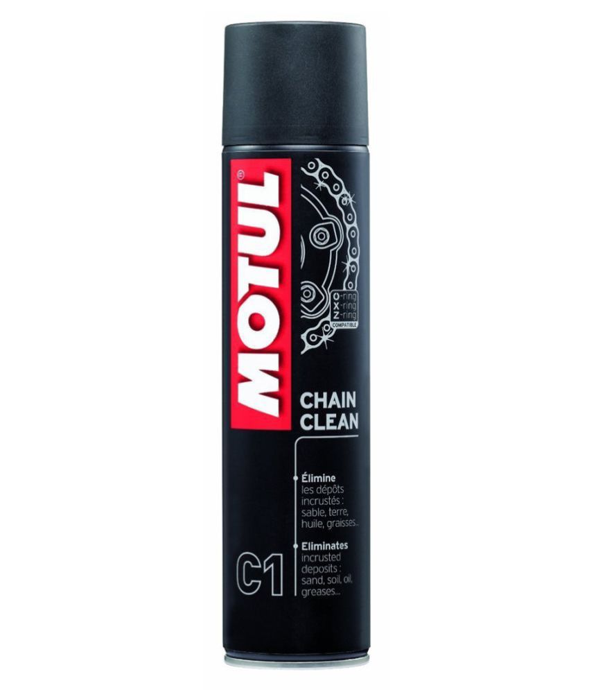 Motul Combo of C2 Chain Lube (400 ml) and C1 Chain Clean for All Bikes