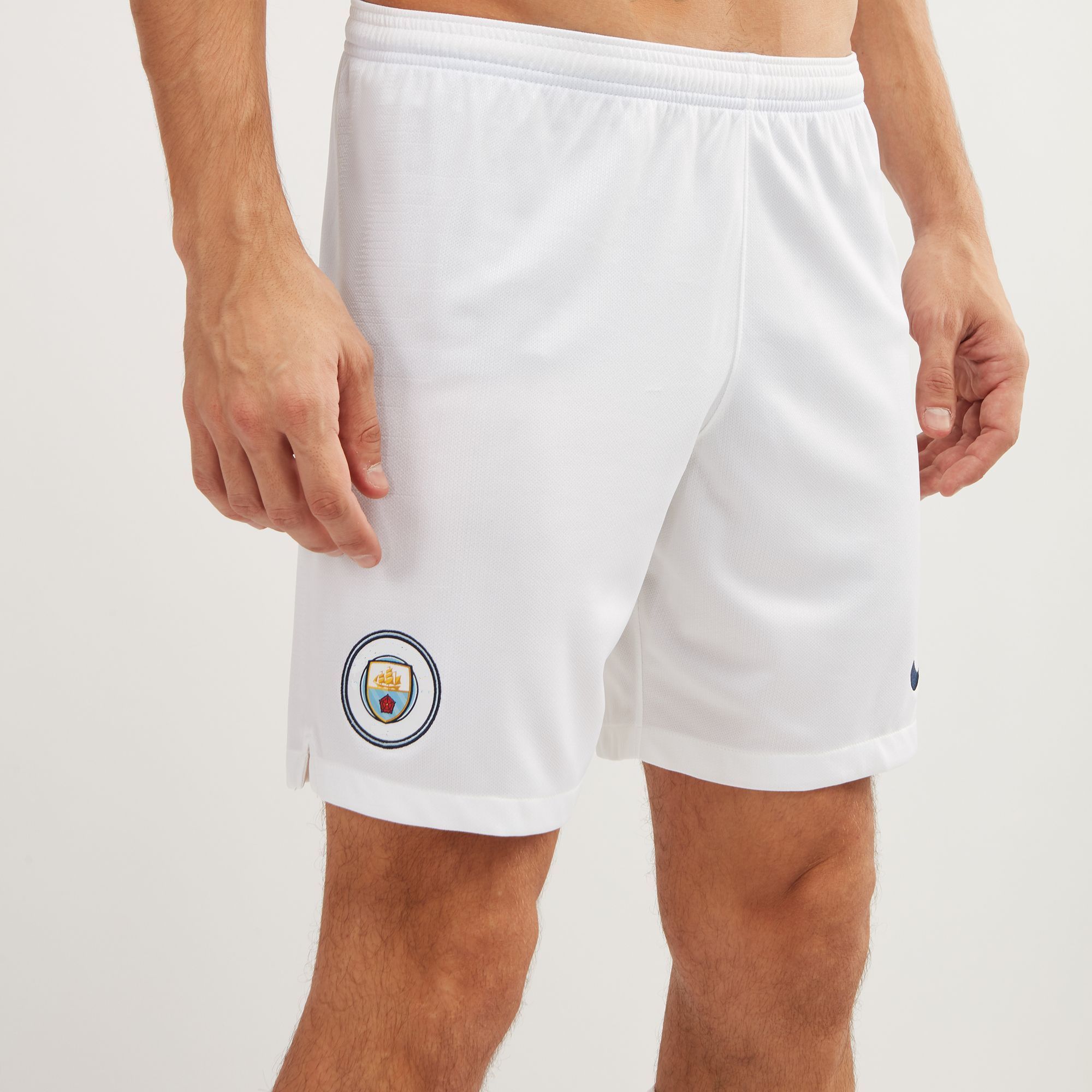 mens white football shorts