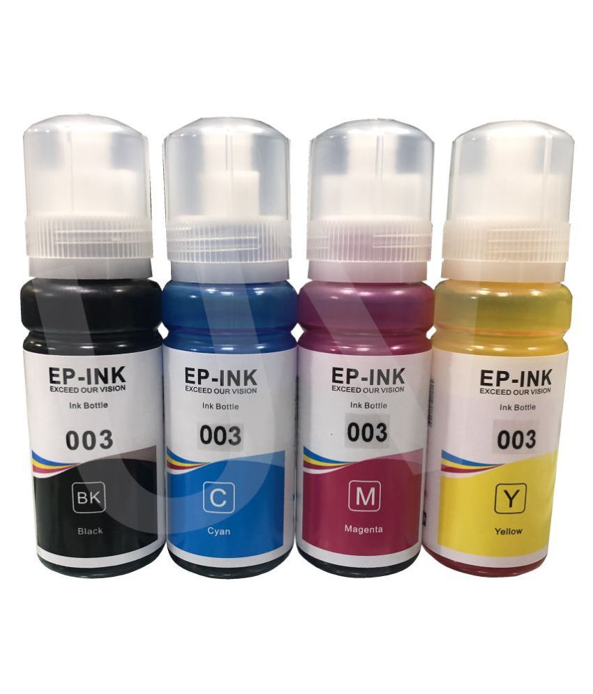 Uv Ep 003 Multicolor Pack Of 4 Ink Bottle For Use With L3101 Series Buy Uv Ep 003 Multicolor 1503