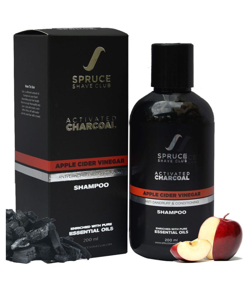 Spruce Shave Club Apple Cider Vinegar Charcoal Shampoo For Anti
