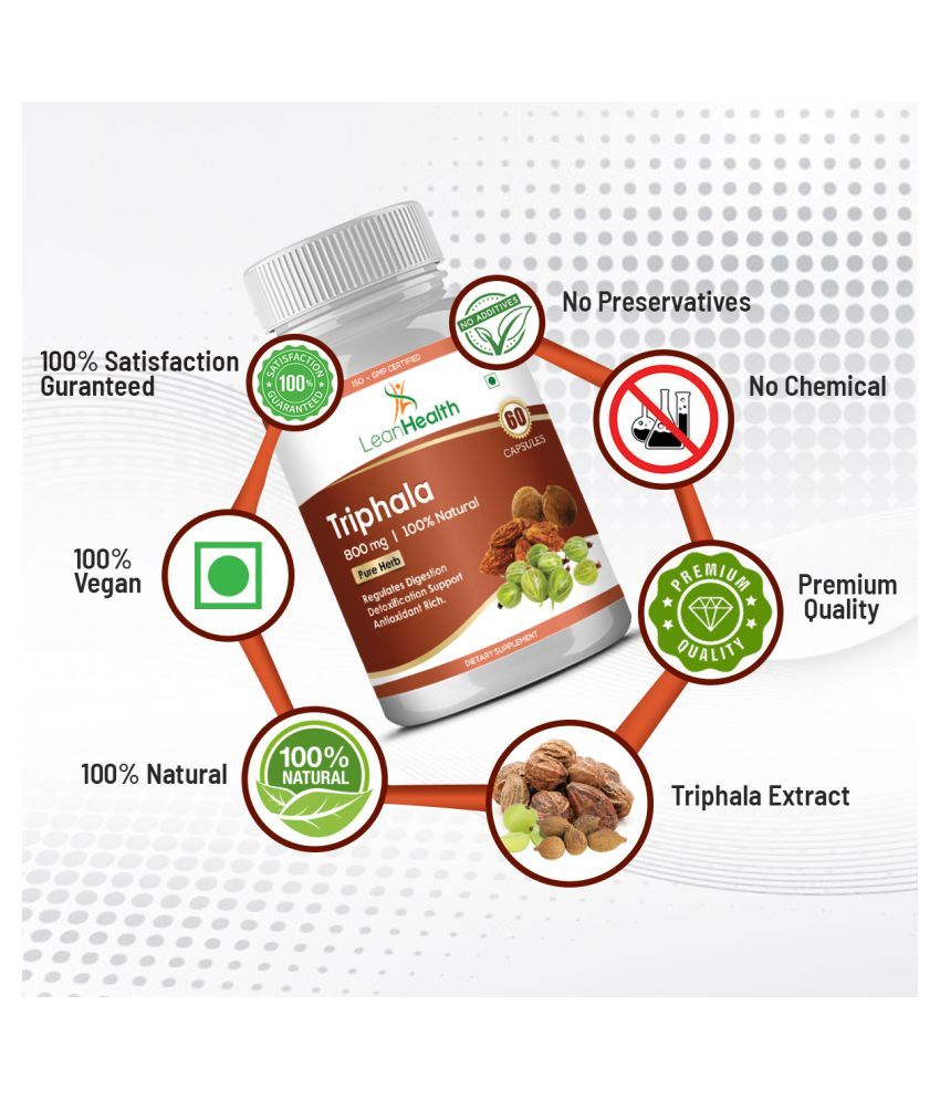 Leanhealth Triphala 100 Natural Weight Balancing Formula Organic Triphala Extract For For