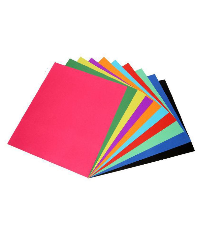 Multicolor Both Side 300 Gsm Origami Paper Pack Of 100 Sheets Size 14 X 14 Cm For Origami Scrapbooking Hobby Crafts Project Work Etc Buy Online At Best Price In India Snapdeal