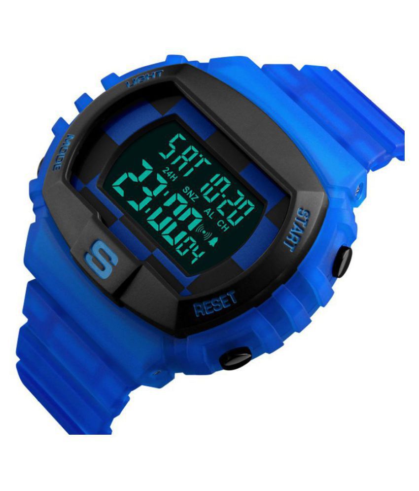 Skmei Blue Special Design Waterproof Resin Digital Men's Watch - Buy ...