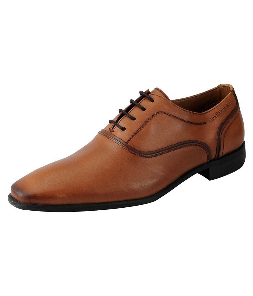 Hush Puppies Oxford Genuine Leather Brown Formal Shoes Price in India ...
