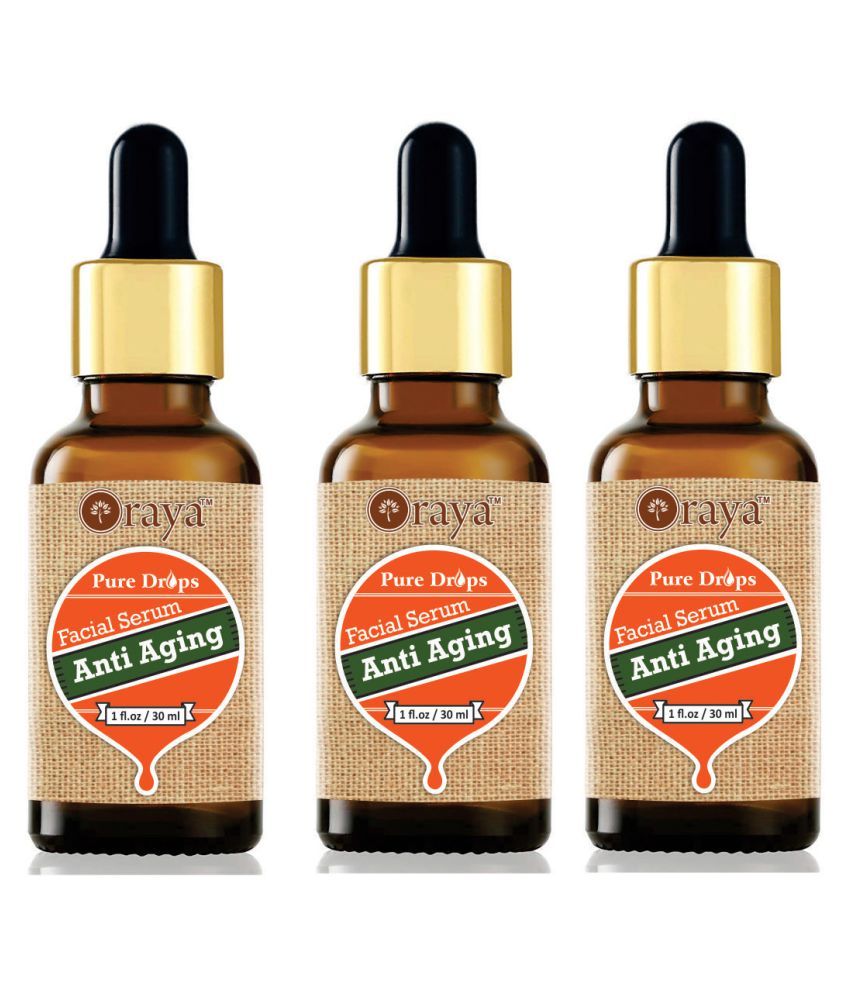     			ORAYA (Anti Ageing & Fairness) Vitamin C Skin Brightness Face Serum SPF 20 90 ml Pack of 3