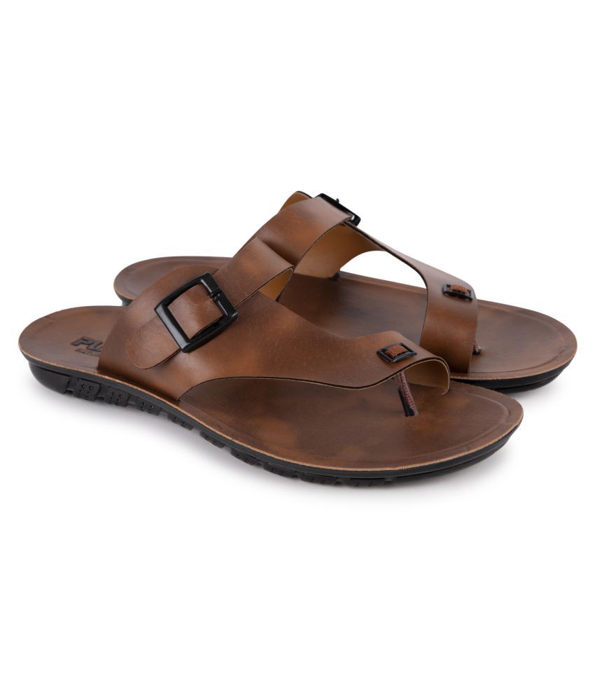     			PU-SPM Tan Rubber Sandals