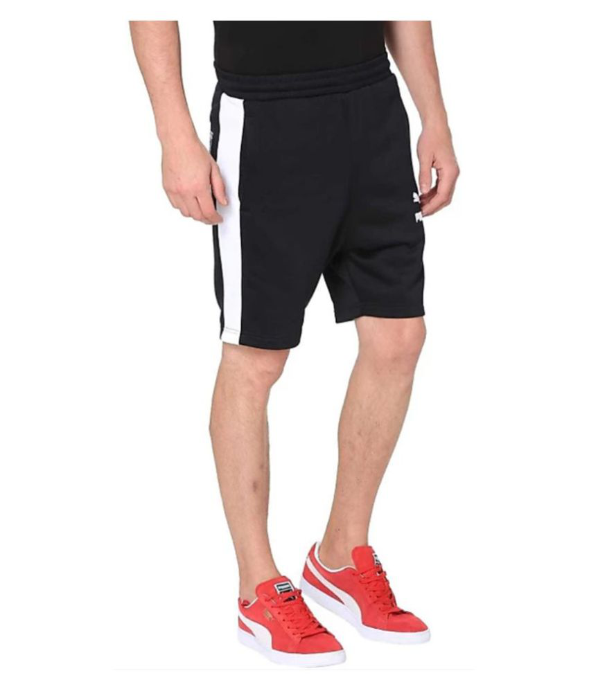 Puma Black Polyester Lycra Running Shorts - Buy Puma Black Polyester ...