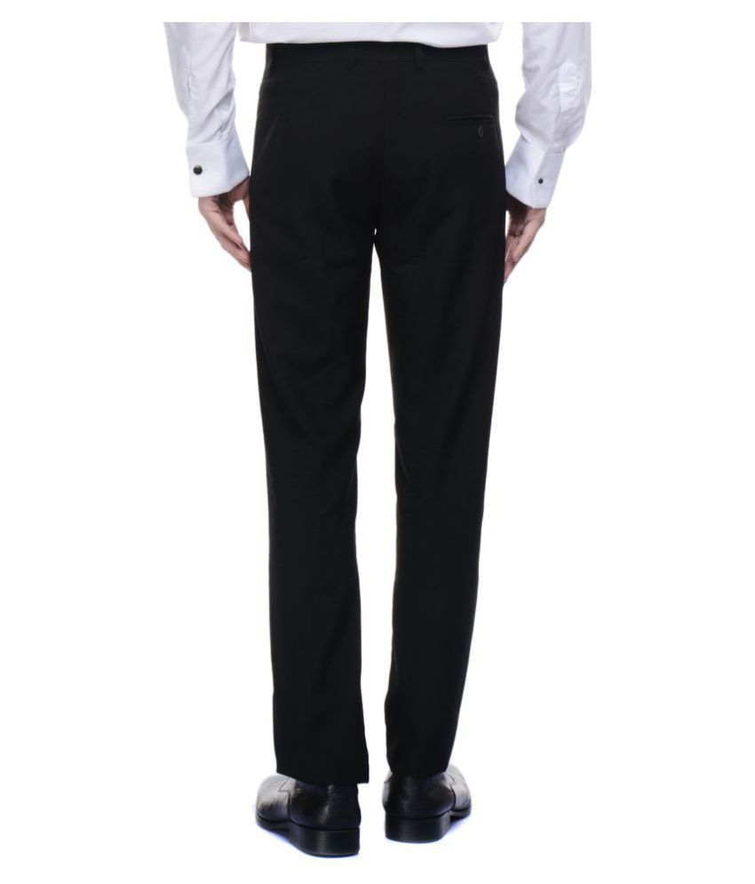 next black slim fit trousers