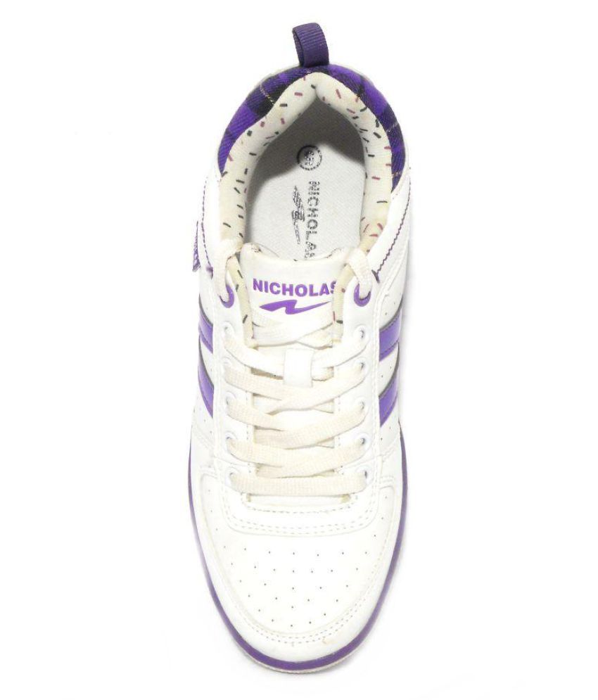 nicce white trainers