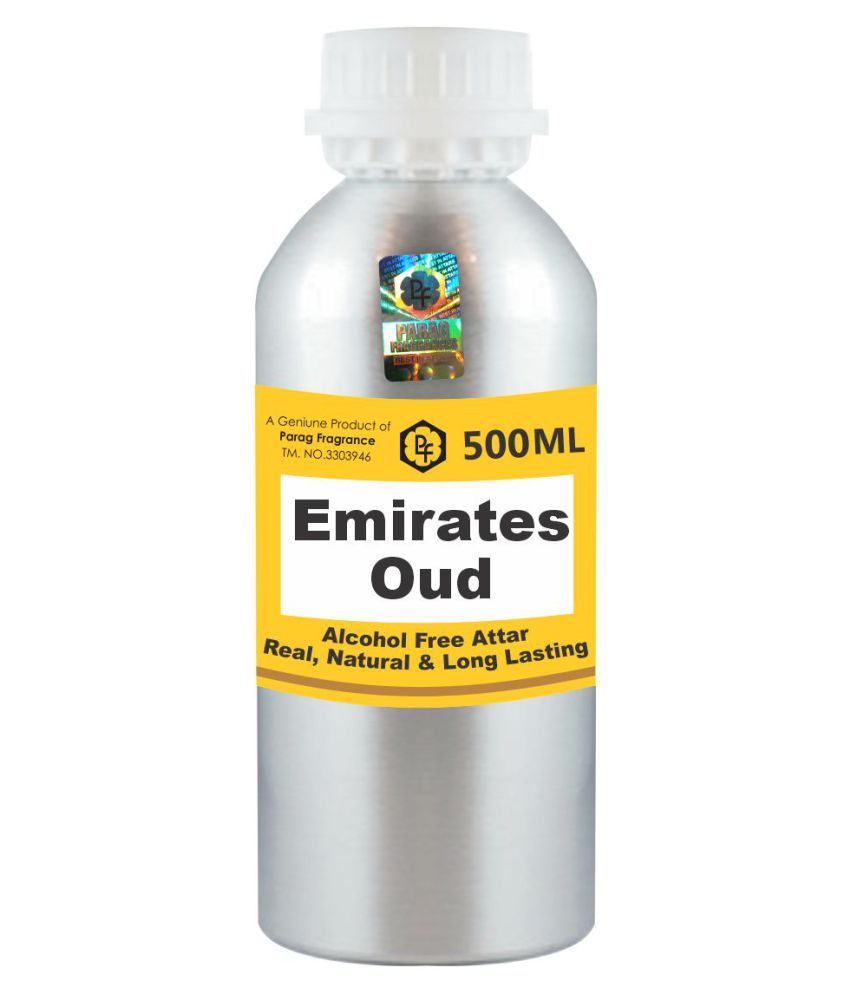 Parag Fragrances Emirates Oud Attar 500ml (Alcohol Free Attar Wholesale