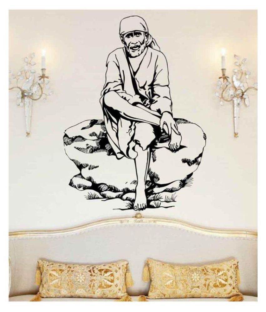 StickMe Sai Baba Of Shirdi Wall Sticker - SM 278 Religious ...