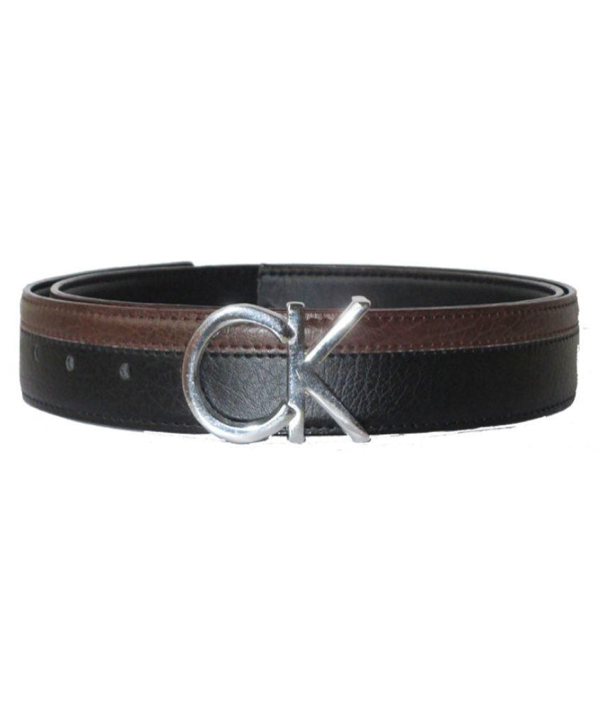 CK Black Leather Casual Belt - Buy CK Black Leather Casual Belt Online ...