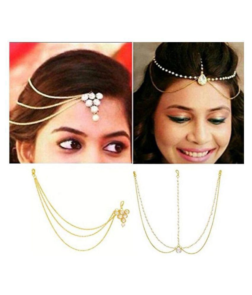 Catalyst Hair Jewellery Traditional Bridal Wedding Gold Pearl