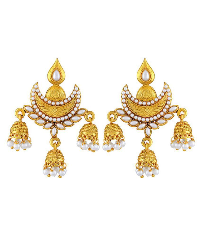     			Asmitta Ethnic Gold Plated Jhumki Earring For Women