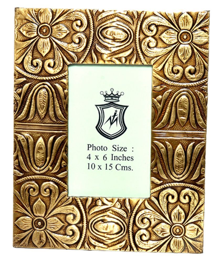 Jaipur Handicrafts Wood Gold Single Photo Frame Pack of 1 Buy Jaipur