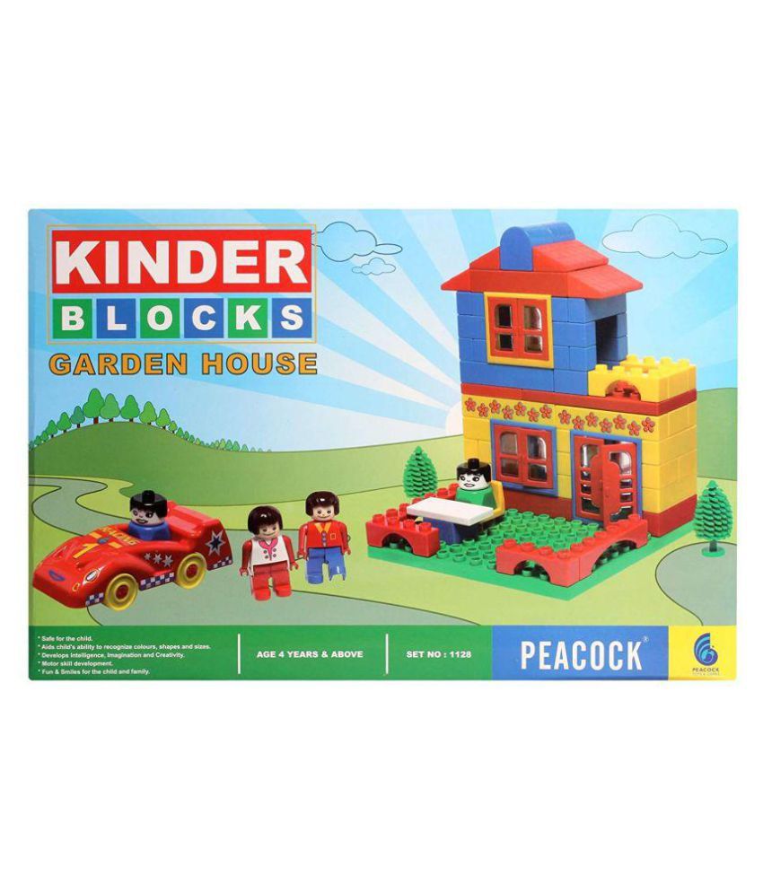 kinder blocks train set