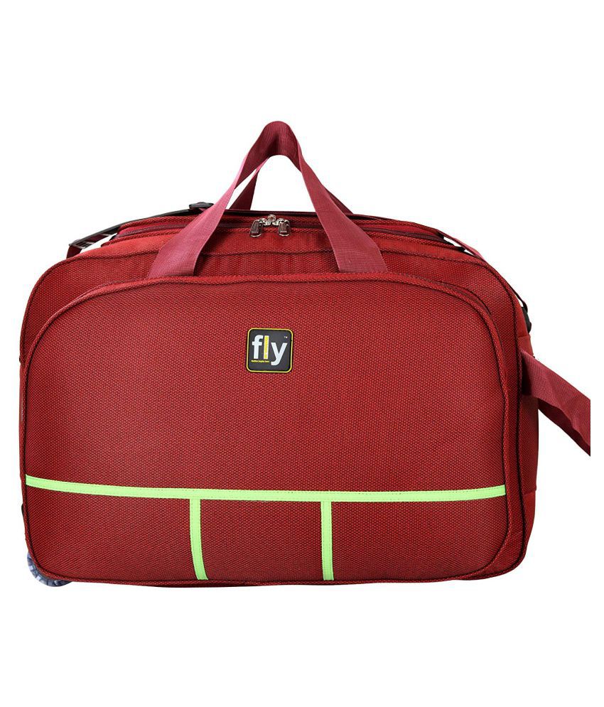 Leather Gifts Red Solid Duffle Bag - Buy Leather Gifts Red Solid Duffle Bag Online at Low Price ...