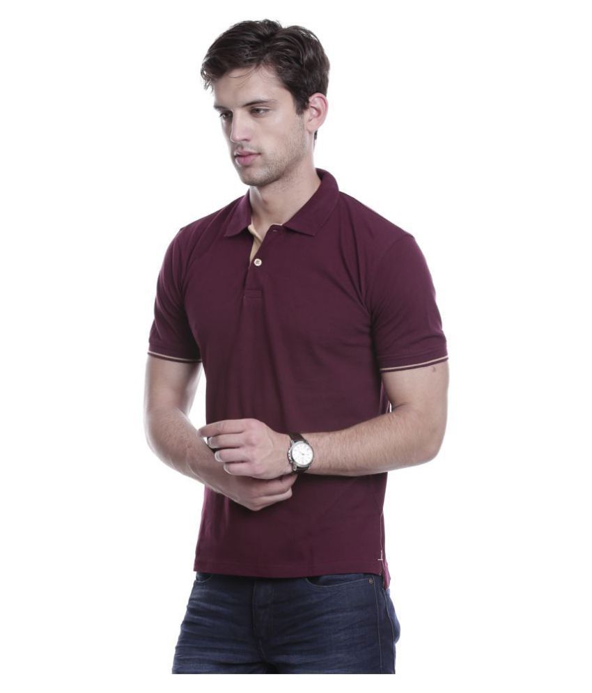 maroon polo shirt outfit