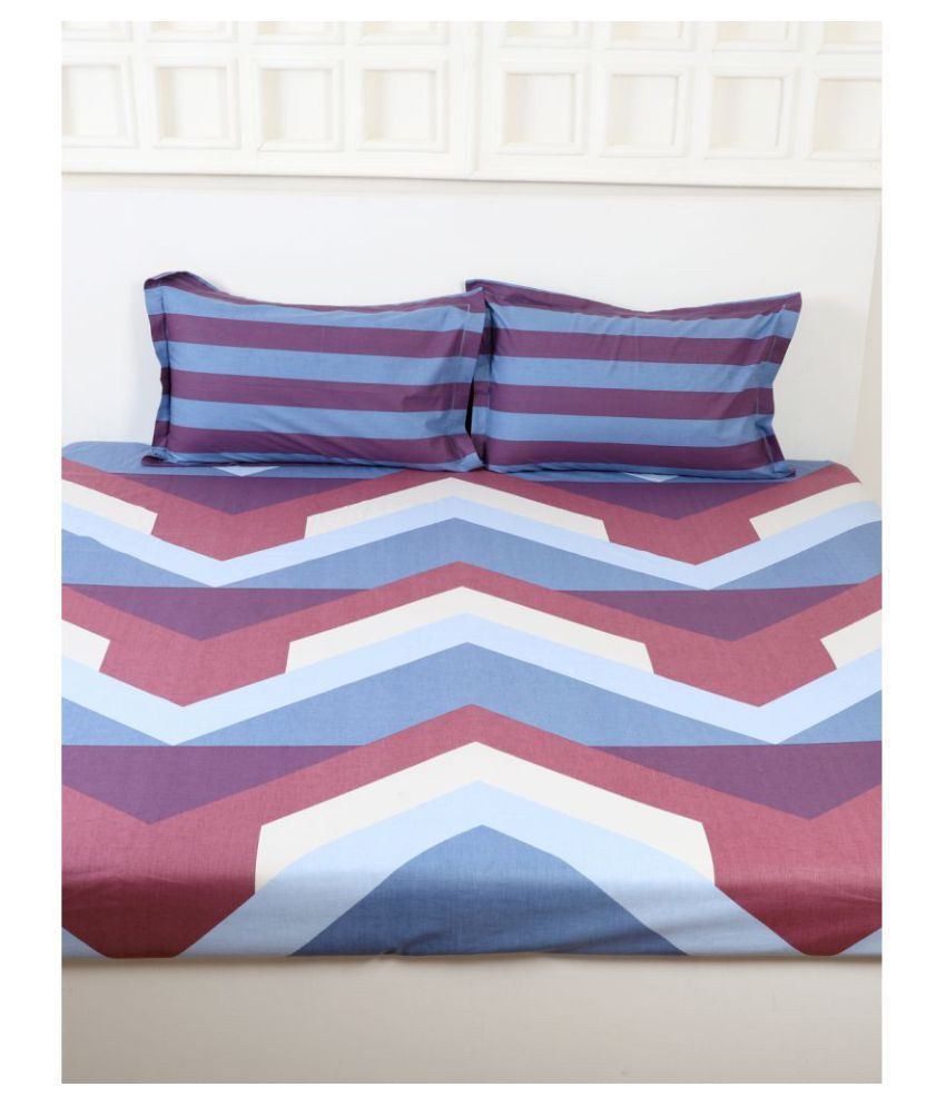 Raymond Home Cotton Double Bedsheet with 2 Pillow Covers Buy Raymond