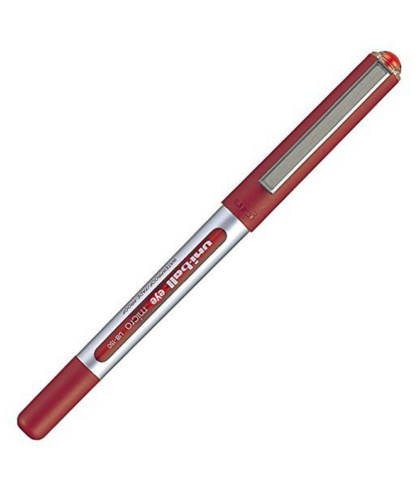 Uni-ball Eye Ball 150 Point Roller Pen Red (Pack of 6): Buy Online at ...