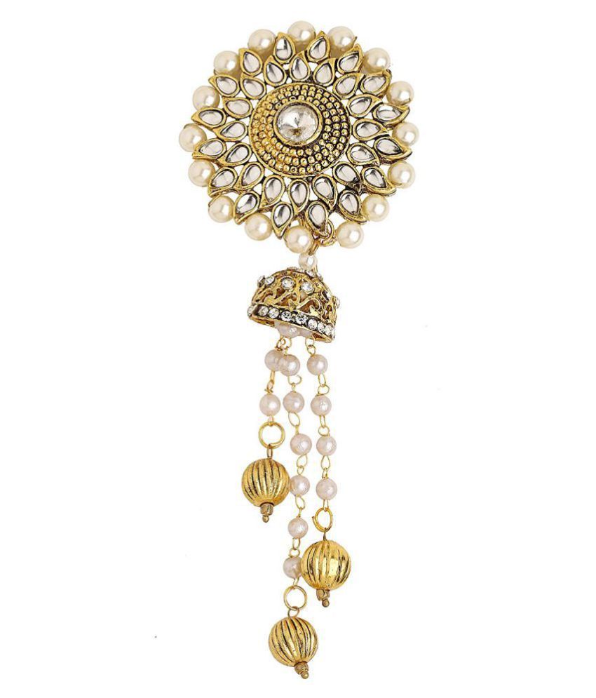 Sanjog Traditional Bahubali Inspired Wedding Hair Brooch Juda Hair
