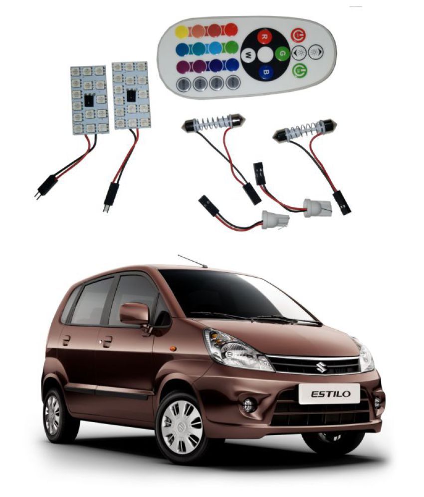 Trigcars Maruti Suzuki Zen Estilo 2X16 Colors Rgb Bright 5050 Led Car