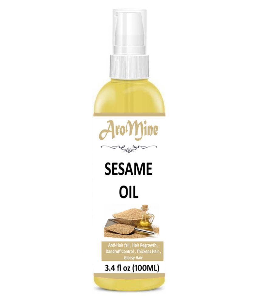     			Aromine 100% Pure & Natural Virgin Sesame Oil For Hair Growth- 100 mL