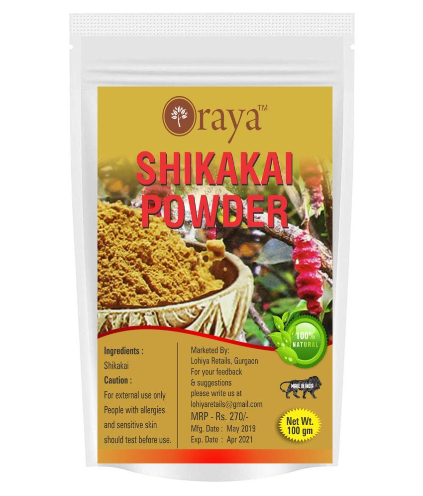     			ORAYA 100% Natural Shikakai Powder(100 gms) Face Pack 100 gm