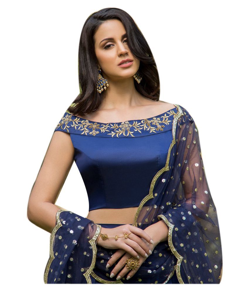 light blue chaniya choli