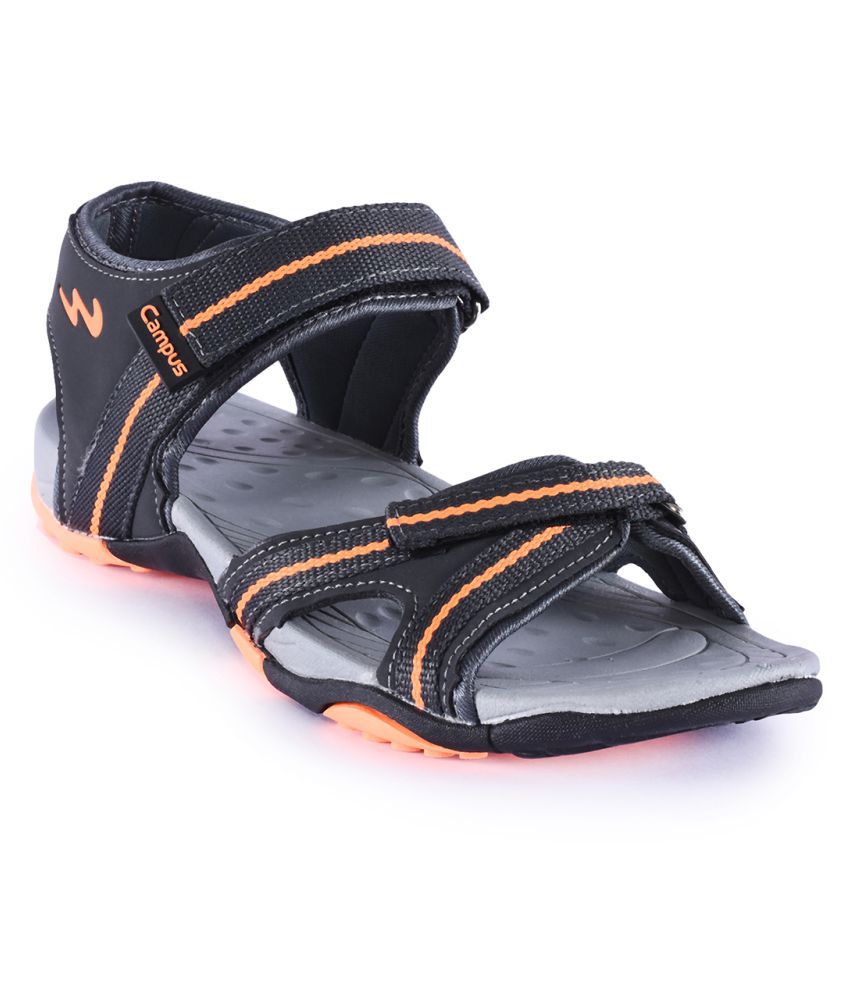 Campus Gray Synthetic Leather Sandals 