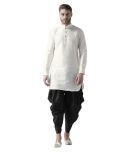 Deyann White Silk Blend Dhoti Kurta Set