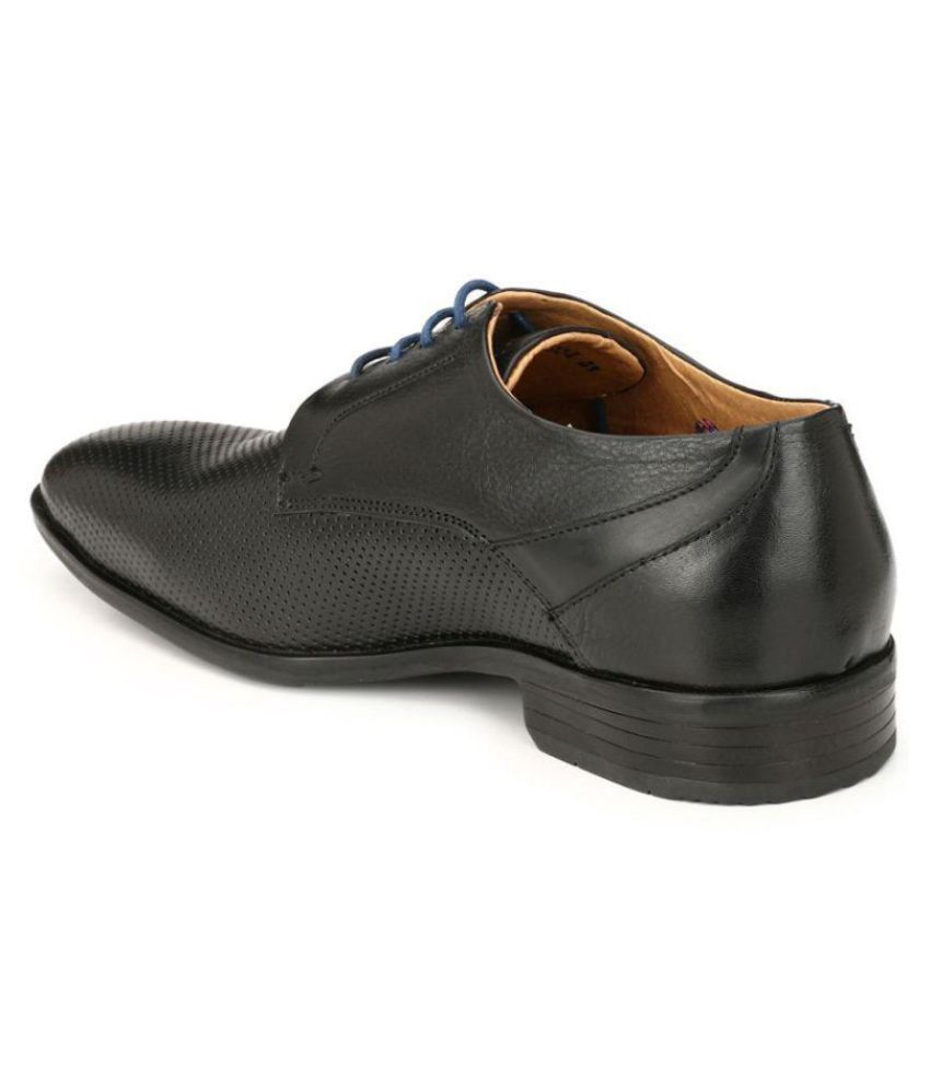 alberto torresi black formal derby shoes