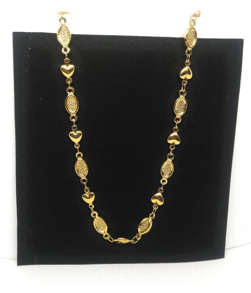Khubsurat Micro Plated Neck Chain for Girls & Women, Gold Tone, 23 Inch ...