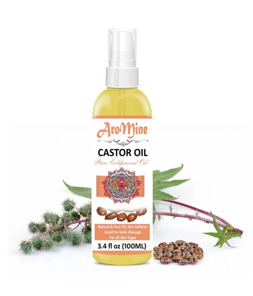     			Aromine For Hair Growth & Glowing Skin Organic Castor Oil 100 mL