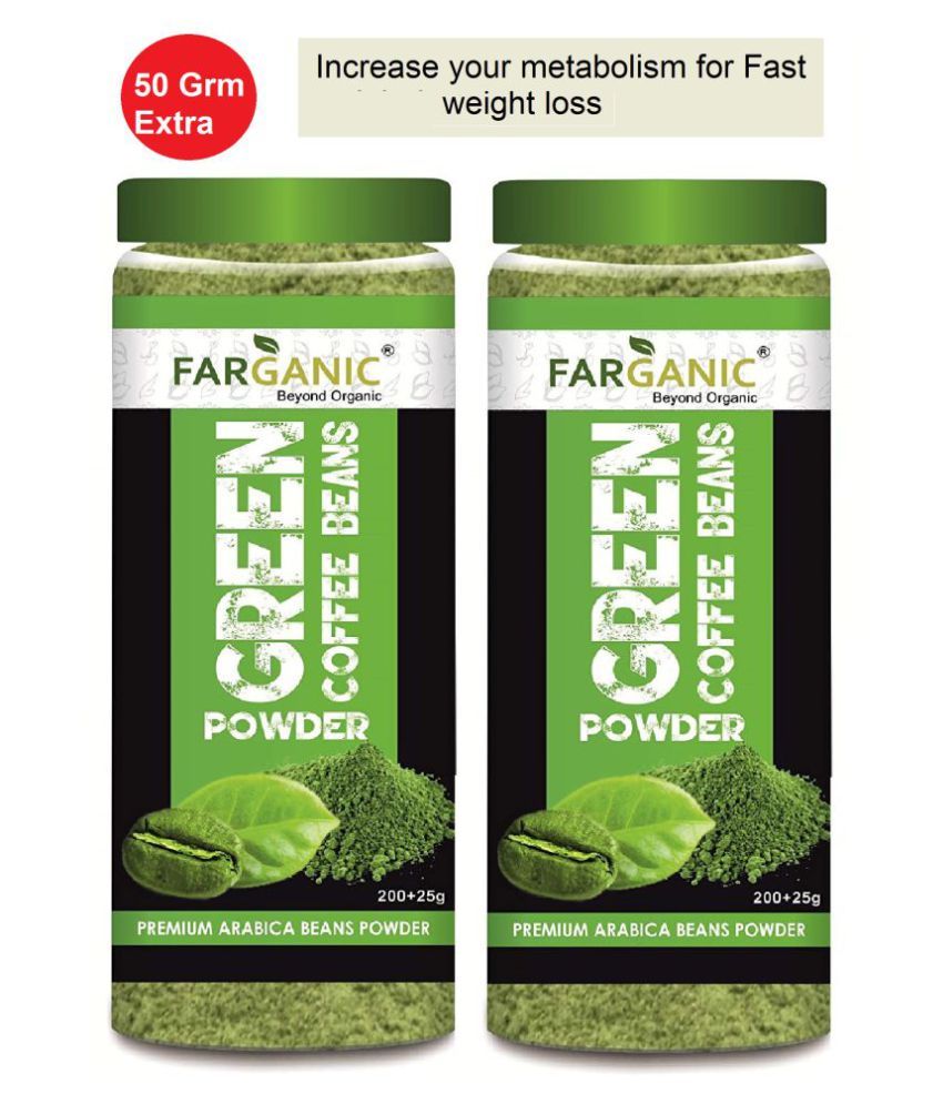FARGANIC 100 Certified Organic Arabica Green Coffee Beans Powder for