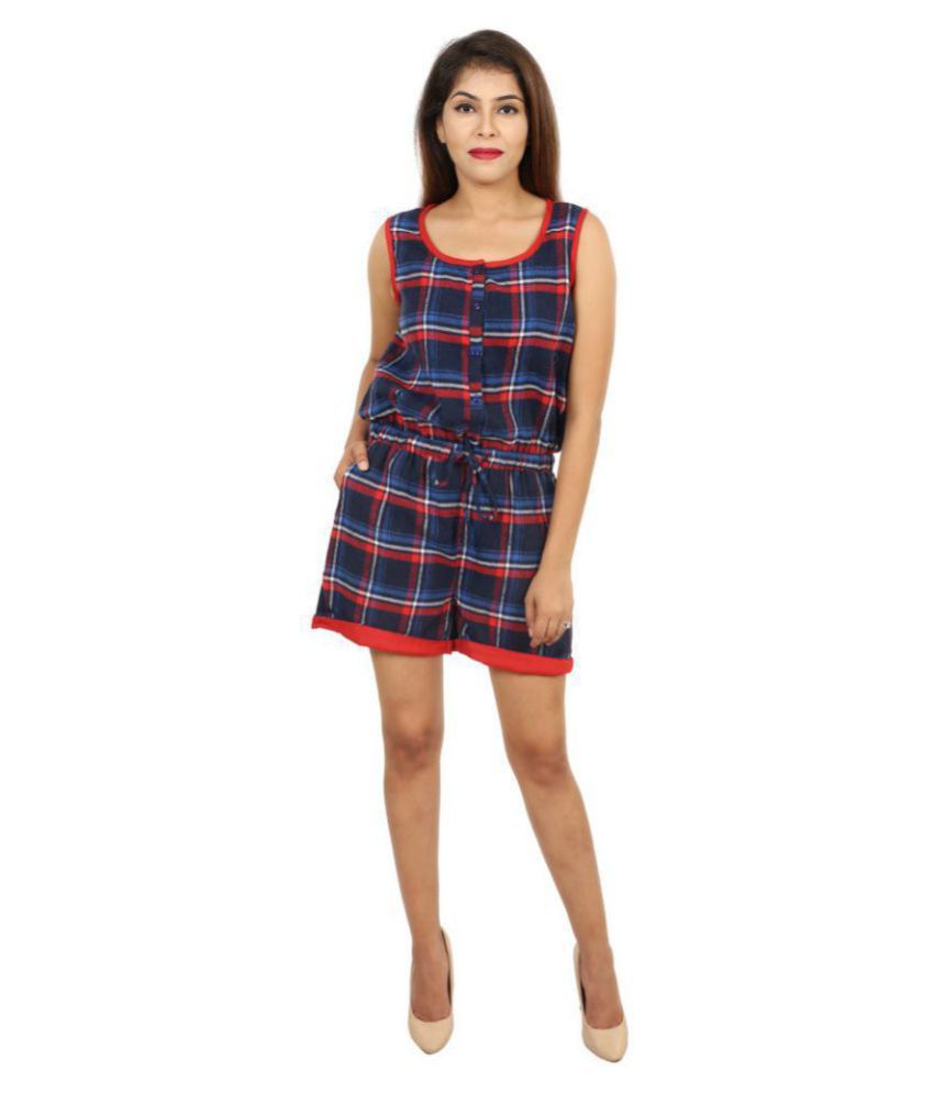 navy cotton jumpsuit